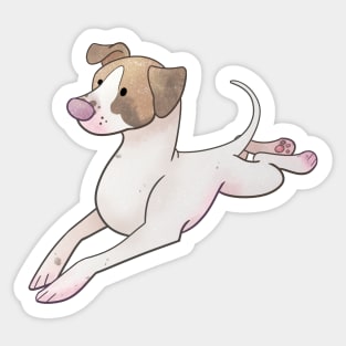 Cozy Pitbull Sticker